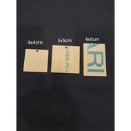 GANTUNGAN 2mm Thick Square Acrylic Keychain 4x4Cm 5x5cm 4x6cm