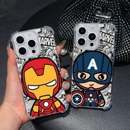 Baby Marvel Ironman Captain America Groot Clear Phone Case For Samsung A57 A37 A56 5G A55 A54 A53 A1