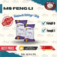 PELET UDANG FENGLI 0 FENGLI 1 repack 1KG 500gr pakan larva benih ikan