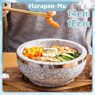 Volcanic Stone Granite Bowl for Bibimbap Korean Stone Bowl