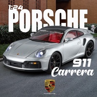 1:24 Porsche 911 Carrera S 4S Turbo GT3 911.2 Sports Car Super Car Model Diecast Toy Car Replica