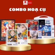 Global Art Hot Painting Tool Combo Includes 230GSM A4 A5 Drawing Book and Global Art Pencil Color, W