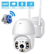 Hamrol HD 5MP 3MP 2MP 4G SIM Card PTZ IP Camera 1080P Outdoor Security Camera Two Way Audio Ai Human Detect CCTV Camera iCsee