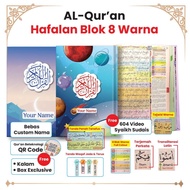 Al-Quran Hafazan 8 Color Blocks, Latin Words A5, Custom Name, Translation, Color Tajweed, Easy to Me