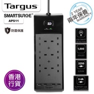 Targus - 6位插座智能防雷拖板 + 4位USB插座 APS11 Smart Surge 香港行貨保用兩年