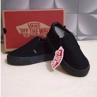 Sepatu Sekolah Anak Hitam Polos Slip On Vans99 Paud Tk Sd Laki Laki Perempuan