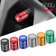 [ Audi ] 5Pcs Car Wheel Tire Valves Tyre Stem Air Caps Cover Car Accessories for Audi A3 A5 A4L A6L