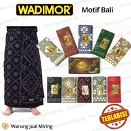 Original Sarung Wadimor Motif Bali Pria Kain Tenun Samping Songket