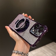 Airbag Shiny Magnetic Bracket Phone Case For Moto Edge 70 Fusion 60 Fusion 60 Pro 50 Fusion 50 Pro 5