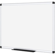 VIZ-PRO Magnetic Dry Erase Board, 36 X 24 Inches, Silver Aluminium Frame