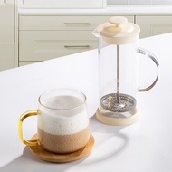 Milk Frother Household Manual Milk Frother Milk Frother Coffee Milk Hand-Made Glass Milk Frother Cup