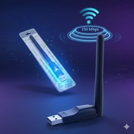 (COMPUTER PC ONLY) WIFI 150MBPS USB ADAPTER DONGLE READY TO USE WIFI INTERNET SIGNAL RECEIVER