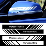 2PCS Vinyl Stripe Decals for Mercedes Benz AMG CLK CLA A180 W108 W201 W212 W213 W22 Rearview Mirror 