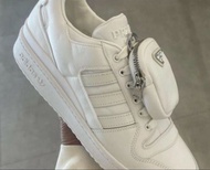 Adidas Prada Forum Low 白色運動鞋 聯乘系列