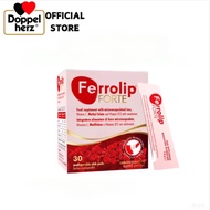 Authentic Ferrolip FORTE Iron Vitamin Drink Lemon Flavor Help Improve Anemia Supplement Essential Nu