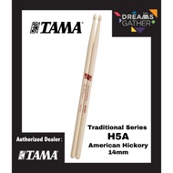TAMA Traditional Series Drumstick H5A Wood Tip (American Hickory Stick)(Drum stick)