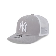 NEW ERA MLB NY New York Yankees 9SEVENTY Contrast Trucker Grey White Stretch Snapback Hat Cap