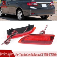 R-AUTO Reflector Rear Back Tail LED Bumper Brake Stop Running Light Fog Lamp For Toyota Corolla/For 