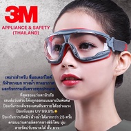 ⚡ของแท้⚡3M™Scotchgard แว่นตานิรภัยรุ่นGoggle Gear 501 สำหรับปกป้องดวงตาจากการพุ่งกระเด็นของเศษวัสดุก