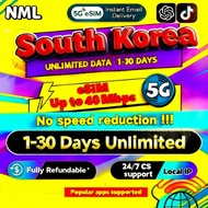 South Korea eSIM 5G 1-30 Days Daily500MB-3GB Unlimited Data eSIM South Korea LG SKT