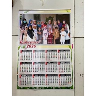 2026 custom calendar size a3+ custom calendar zinc clamp