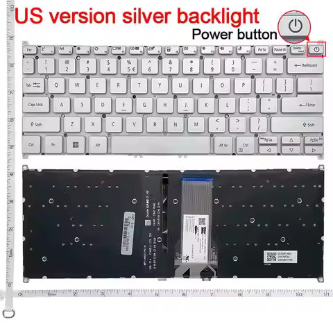 US/RU/AR/SP Laptop Keyboard For ACER S40-20 S40-10 S40-51/53 SF313-51 A514-52G A514-52K SP514-52 SF3