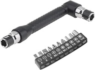 Omninmo Figure 7 Mini Double Ended Socket Allen Key 1/4 Inch 6.35mm L Rod Screwdriver 11-Piece Set U