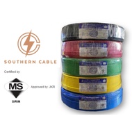 (SIRIM &amp; JKR APPROVED) Southern PVC Insulated Cable 2.5mm 100% Pure Copper Per Roll (100+-meter)