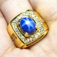 Cincin Batu Blue Safir STAR Asli Bangkok