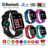 [NEW PROMO]116 plus Smart Watch Heart Rate Blood Pressure Waterproof