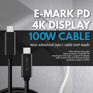 Arccoil 100W PD Cable Emark USB 3.1 Gen 2 SuperSpeed+ with 4K DisplayPort over Type-C