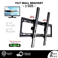 Phison Tilt LED/LCD/Smart/Android TV [26”-56”] &amp; [39”-65”] Wall Mount Bracket - Original Thick Quality [Support 50kg]