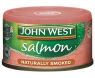 JOHN WEST SKINLESS & BONELESS SALMON NATURALLY SMOKED 95GM