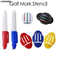 LEMONTRE Golf Mark Stencil With 2 Pen Outdoor Line Drawing Marker T Line Marker