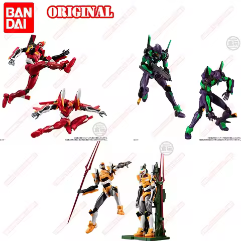 Bandai Original In Stock FRAME EVA DX EVANGELION 01 02 00 Anime Action Figures Collection Model Toys