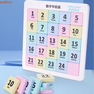 SA0HCR Number Sliding Puzzle, IQ Game Magnetic Moving Sliding Toy, Learning Tangram Portable Early E