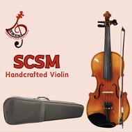 VIOLIN STRADIVARIUS COPY HANDCRAFTED SCSM.1 - Very Beautiful tone and real flame