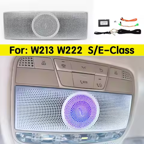 For Mercedes Benz S-Class E-Class W213 W222 7/64colors Car Ceiling LED Ambient Light Speaker Glasses