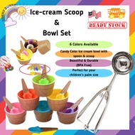 SUNNYBUNNY Stainless Steel Ice Cream Scoop Mashed Potato Scoop Kids Ice-cream bowl 雪糕杯 雪糕碗
