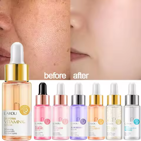 15ml Moisturizing Facial Serum Gold Snail & Vitamin C brightning Hydrating Essence Sakura Hyaluronic