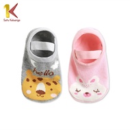 Satu Keluarga Kaos Kaki Dengan Ankle Strap Anak Bayi P377 Sepatu Kaus Kaki Anak Bayi Bahan Katun Ant