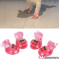 LEMONTREE Pet Jelly Shoes, Breathable Cool Pet Shoes, Creative Silicone Multi-Size Cat Dog Shoes Pet
