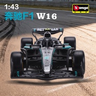 Bimei High 1: 43 Mercedes-Benz F1 Racing Model 2025 Mercedes-Benz Formula Alloy Car Model Russell