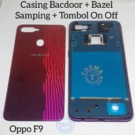 TOMBOL Oppo F9 Backdoor + Side Bazzel + On Off Button OPPO F9 Housing Casing/
