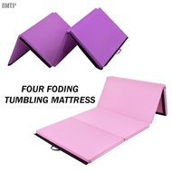 4-Fold Gymnastics Mattress Tumbling Mat 4 Panels Exercises Gym Fitness Mat MPUY