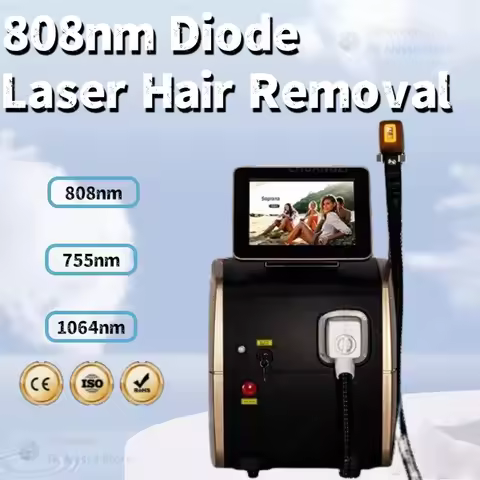 3500W Professional 755 808 1064nm Diode Laser Hair Removal Machine Ice Titanium 4 Wavelength Permane