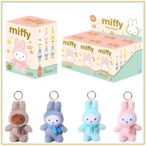 In Stock Original Miffy Macaron Series Blind Box Lovely Hangings Anime Character Festival Toys Gifts