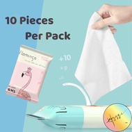 Mini Wet Tissue Wipes 10 Sheets Small Pack Doorgift Borong Goodies Murah/Kahwin Freegift Customer
