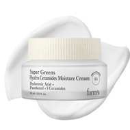 Farm Rx Super Greens Hyalru Ceramides Moisture Cream (3fl oz) - Rich Moisturizer, Strengthen Moistur