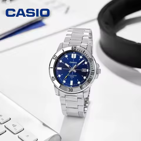 Casio MTP-VD01D Series Business and Leisure Quartz Men's Watch Light Luxury 50m Waterproof Watch